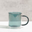 TAZA VIDRIO COLOR 260ML 9X8CM
