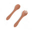SET CUBIERTOS SILICONA ROSADO J.2