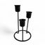 CANDELABRO METAL 10X10X16CM