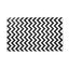 ALFOMBRA ZIGZAG BLANCO NEGRO 3X2M