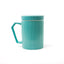 MUG CERAMICA CON TAPA TURQUESA
