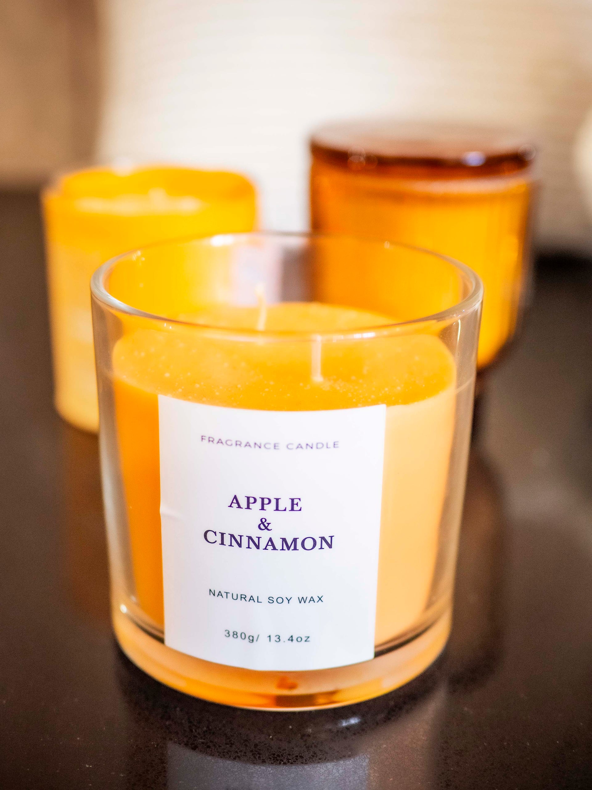 VELA SOYA - MANZANA Y CANELA