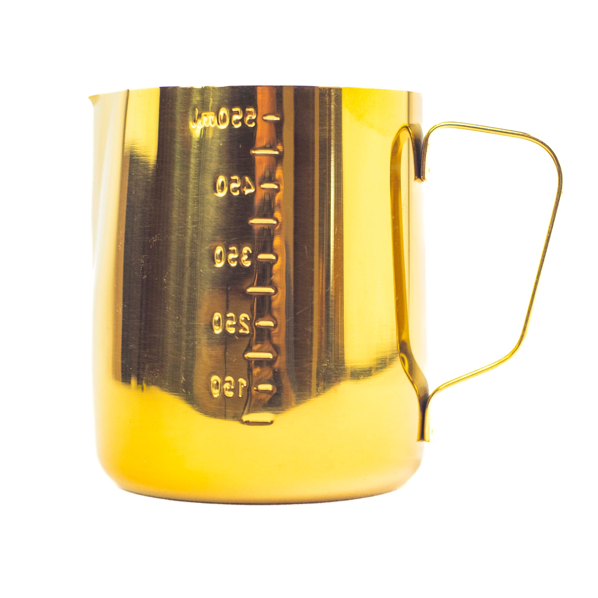 TAZA MEDIDORA DORADA 550 ML ACERO