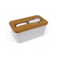 MANTEQUILLERA BLANCA CON TAPA 16X11