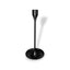 CANDELABRO METAL NEGRO 19CM