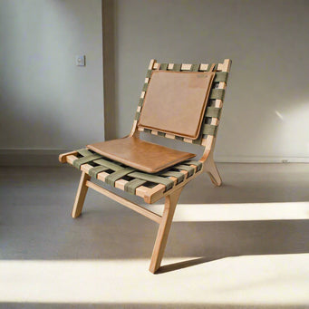 SITIAL MAPUCHE CUERO BRASILENO 74X45X57