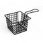 CANASTO SNACK NEGRO 7.5X7.5CM