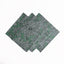 SERVILLETA VERDE CON FLOR 33X33CM