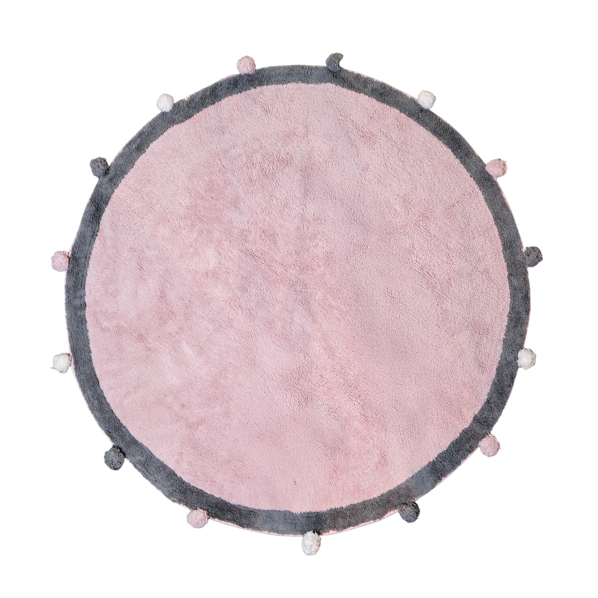 ALFOMBRA CIRCULAR ROSADA 120CM-JO-424