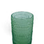 VASO VIDRIO CELESTE 380 ML 13X8CM