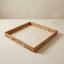 BANDEJA RATTAN CUADRADA ALMA NATURAL 35X35X5