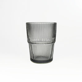 VASO LINEAS AHUMADO 10X8,5CM