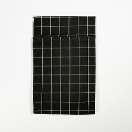 PAÑO DE LOZA NEGRO CON LINEAS 40X60CM