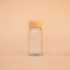 FRASCO VIDRIO PARA ESPECIAS TAPA MADERA 10X4,5 CM 110 ML