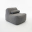 SILLON LOUNGER GRIS 90X140X33