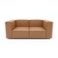 SOFA 2 CUERPOS CUERO CAMEL 200X90X85
