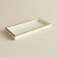 BANDEJA MARMOL RECTANGULAR BLANCA 30X12X3