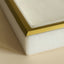BANDEJA MARMOL RECTANGULAR BLANCA 30X12X3