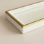 BANDEJA MARMOL RECTANGULAR BLANCA 30X12X3