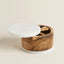 ESPECIERO DOBLE MARMOL Y MADERA 12X7 CM