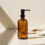 DISPENSADOR JABON/LOCION VIDRIO AMBAR 500 ML