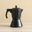 CAFETERA ITALIANA NEGRA 11X17 CM 450 ML