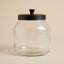 FRASCO VIDRIO CON TAPA NEGRA 15X16CM 2000 ML
