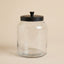 FRASCO VIDRIO CON TAPA NEGRA 20X16 CM 3000 ML