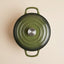 OLLA SOPERA ENLOZADA VERDE 24X32X11