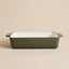 BANDEJA ASADORA ENLOZADA VERDE 33X23X7