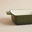 BANDEJA ASADORA ENLOZADA VERDE 33X23X7