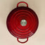 OLLA ENLOZADA ROJA 26X35X11