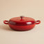 CACEROLA BAJA ENLOZADA ROJA 30X40X6