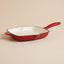 SARTÉN GRILL ENLOZADO ROJO 24X42X3