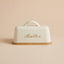 MANTEQUILLERA BLANCA METAL 15X10X8