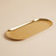 BANDEJA OVALADA DORADA 29.5X12CM