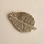 MAT DE FIBRAS HOJA BEIGE 25CM