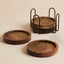 SET POSA VASOS MADERA CON BASE 12CM J.4