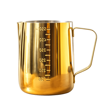 TAZA MEDIDORA DORADA 550 ML ACERO
