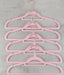 PERCHA TERCIOPELO ROSA (SET 5) 41 CM