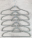 PERCHA TERCIOPELO GRIS (SET 5) 45 CM