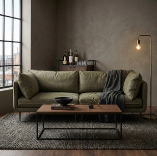 SOFA 3 CUERPOS VERDE 220X98X70