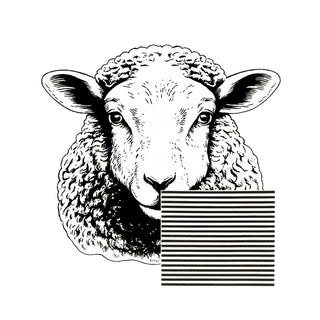 SET INDIVIDUAL OVEJA + SERVILLETA LINEAS