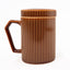 MUG CERAMICA CON TAPA MARRON