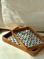 BANDEJA RECTANGULAR RATTAN NAUTICA 31X21X3 CM
