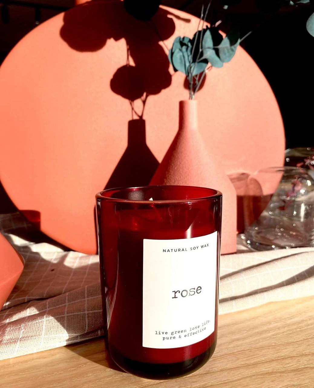 VELA SOYA - ROSA