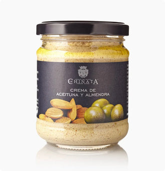 CREMA DE ACEITUNA VERDES Y ALMENDRAS 180 GR