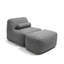SILLON LOUNGER GRIS 90X140X33