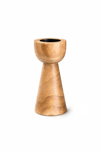 PORTA VELA MADERA TERRA GRANDE 30,5X12 CM